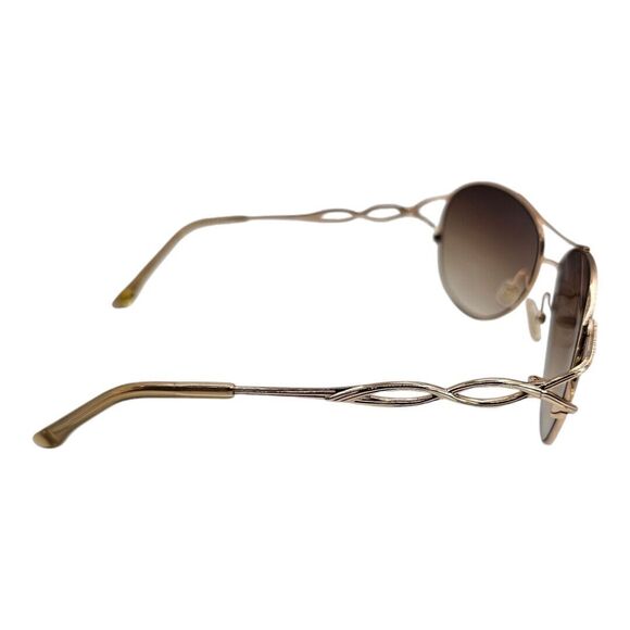 BCBG MAXAZRIA B810 Gold Tone Women Sunglasses L.125MM 59/16 Classic Retro - Picture 3 of 10